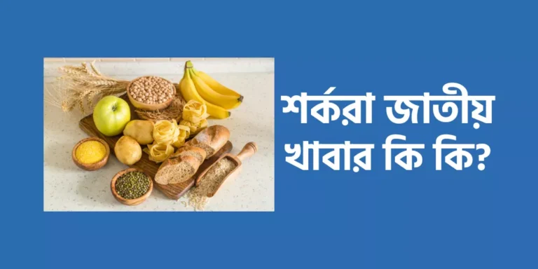 শর্করা জাতীয় খাবার কি কি?